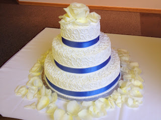 Teatime Delicacies Inc wedding Cake at Reston Community center