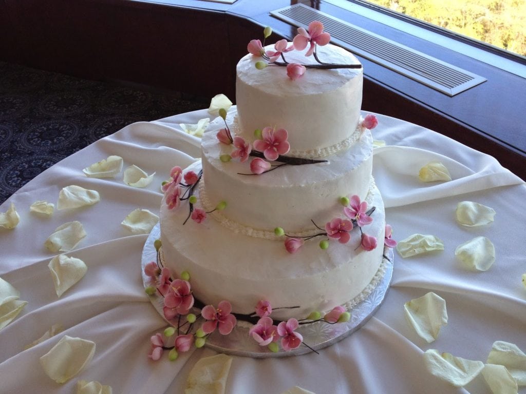 Cherry Blossom cake by Teatime Catering